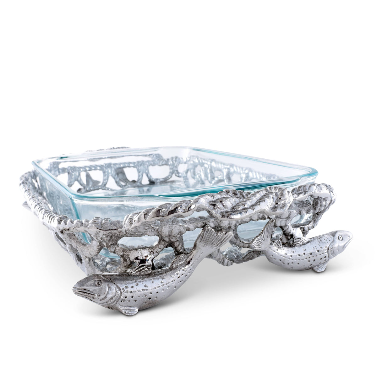 Arthur Court Sea and Shore Fish Net Casserole / Pyrex Holder