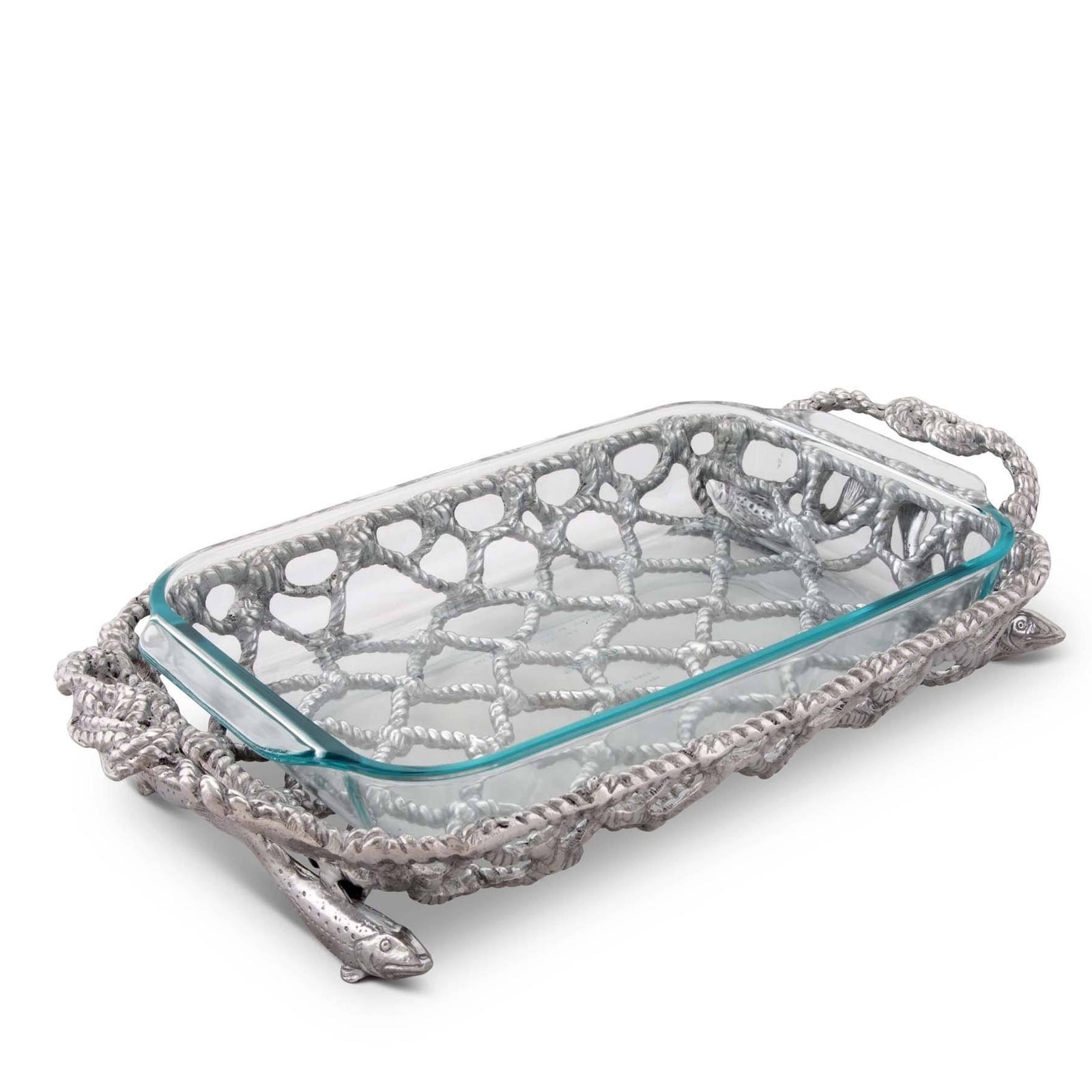 Arthur Court Sea and Shore Fish Net Casserole / Pyrex Holder