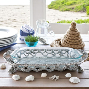 Arthur Court Sea and Shore Fish Net Casserole / Pyrex Holder