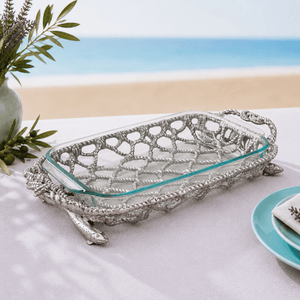 Arthur Court Sea and Shore Fish Net Casserole / Pyrex Holder