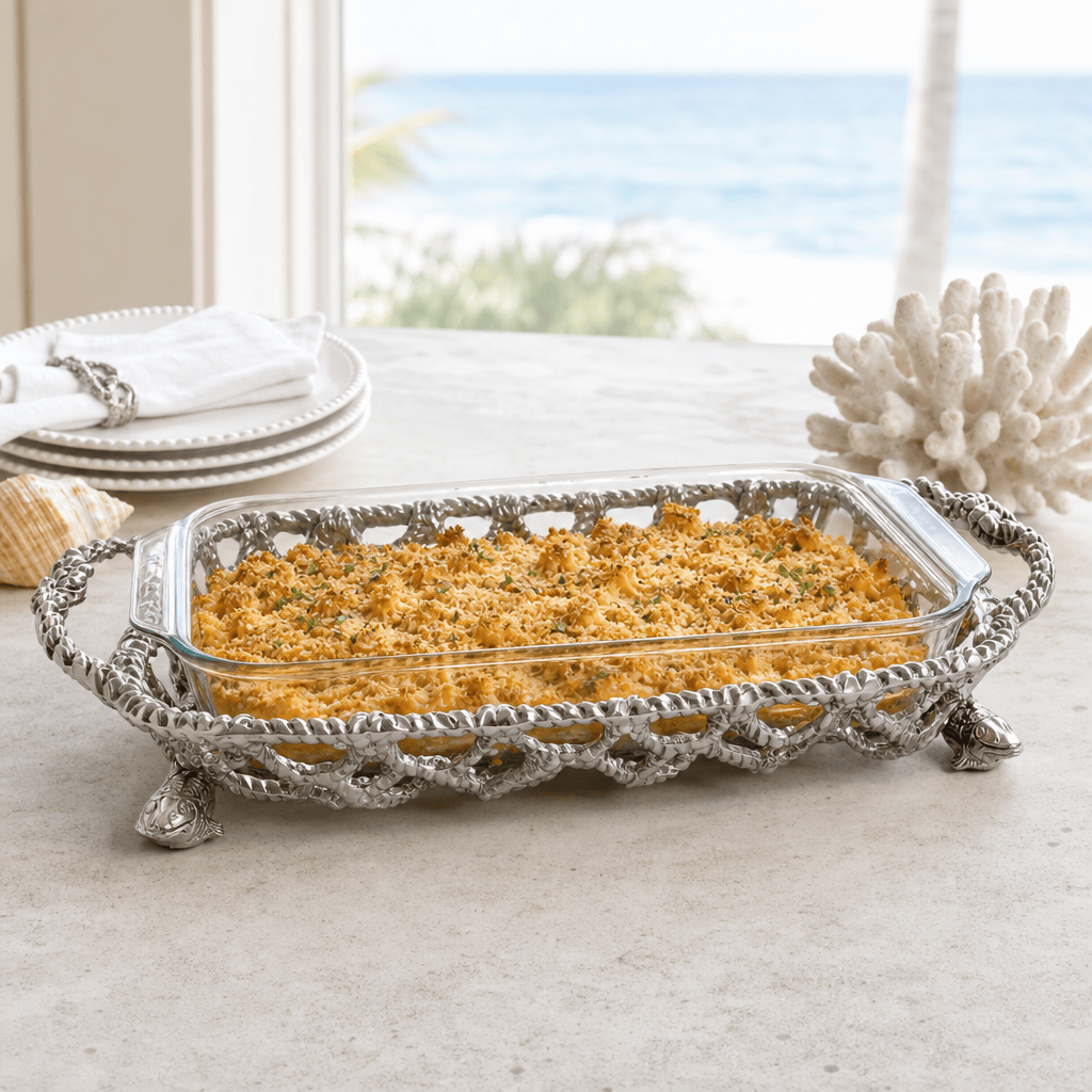 Arthur Court Sea and Shore Fish Net Casserole / Pyrex Holder