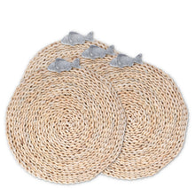 Arthur Court Sea and Shore Fish Twisted Seagrass Placemats - set of 4
