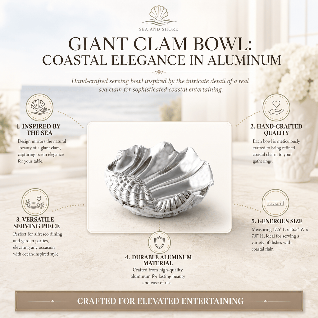 Arthur Court Sea and Shore Giant Clam Bowl