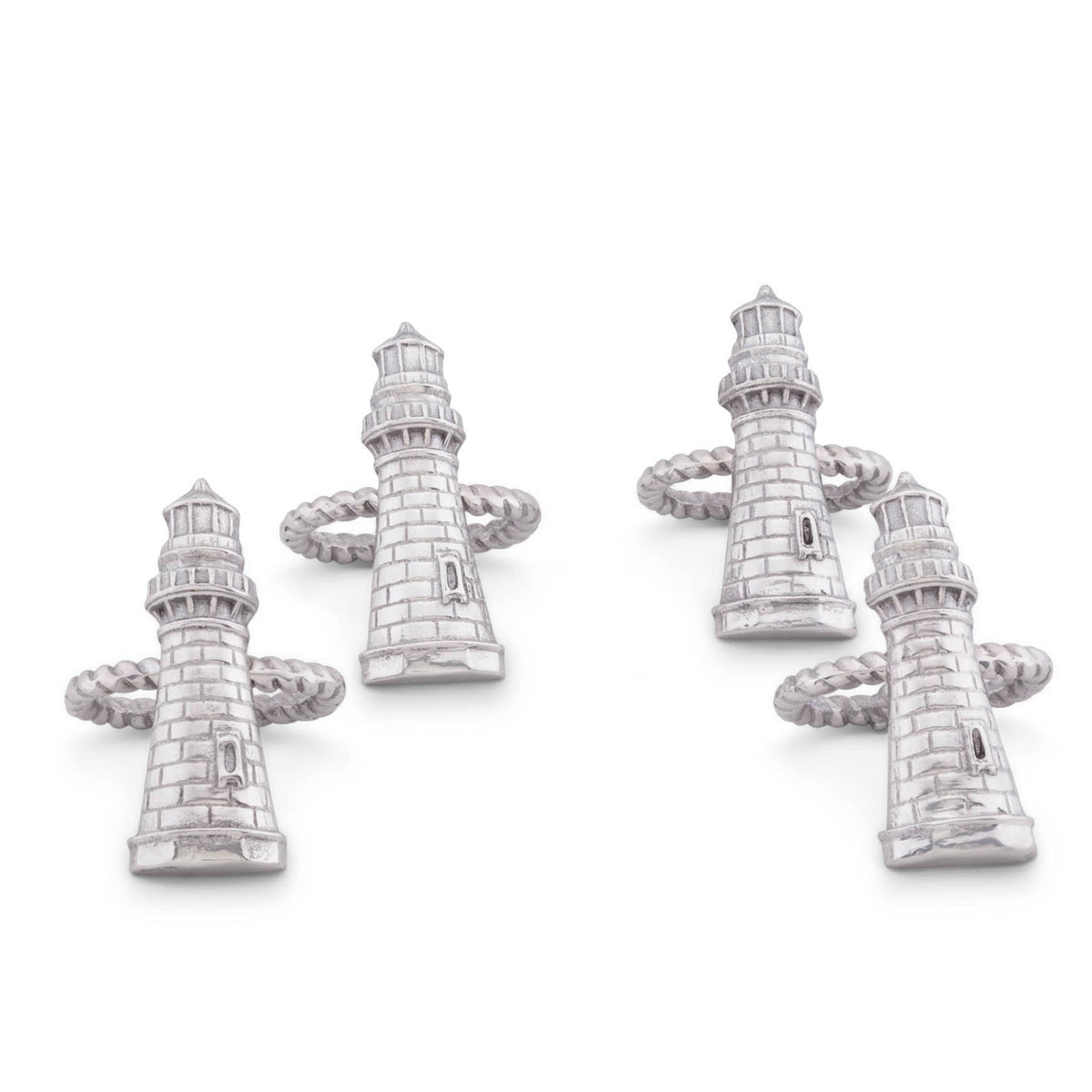 Arthur Court Sea and Shore Lighthouse Napkin Rings