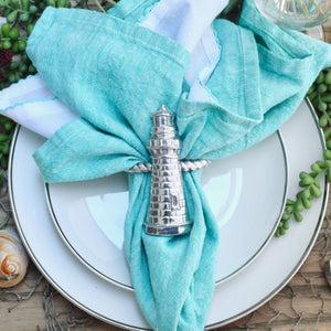 Arthur Court Sea and Shore Lighthouse Napkin Rings