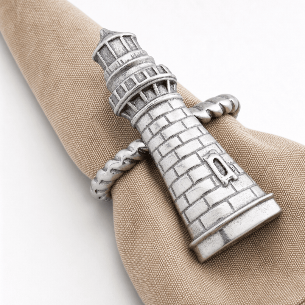 Arthur Court Sea and Shore Lighthouse Napkin Rings