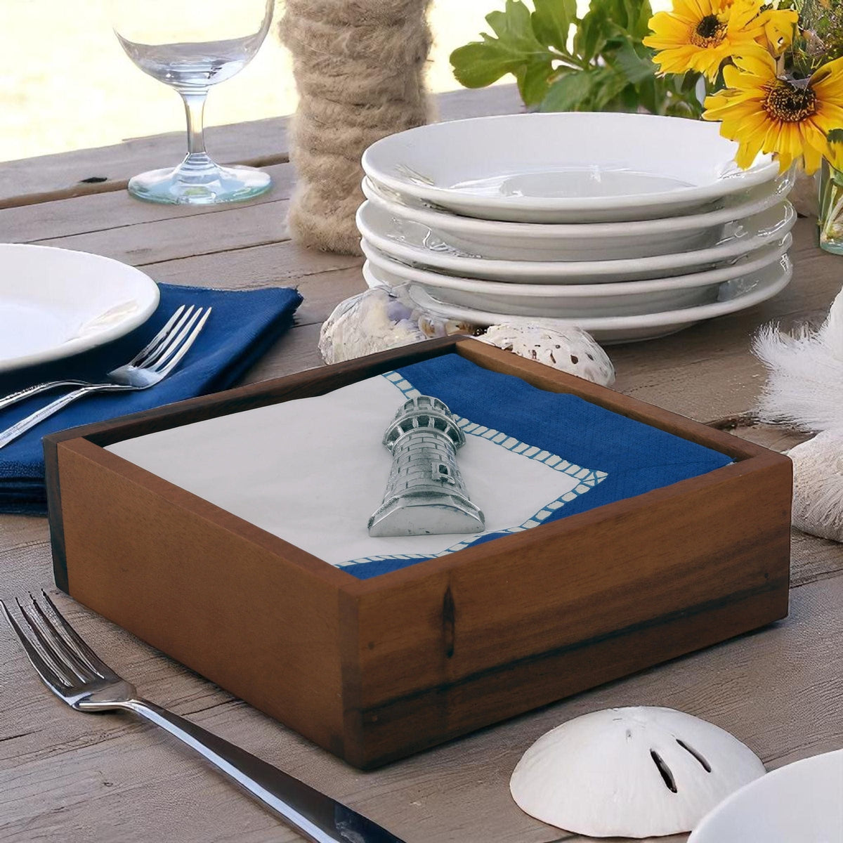 Arthur Court Sea and Shore Lighthouse Napkin Weight