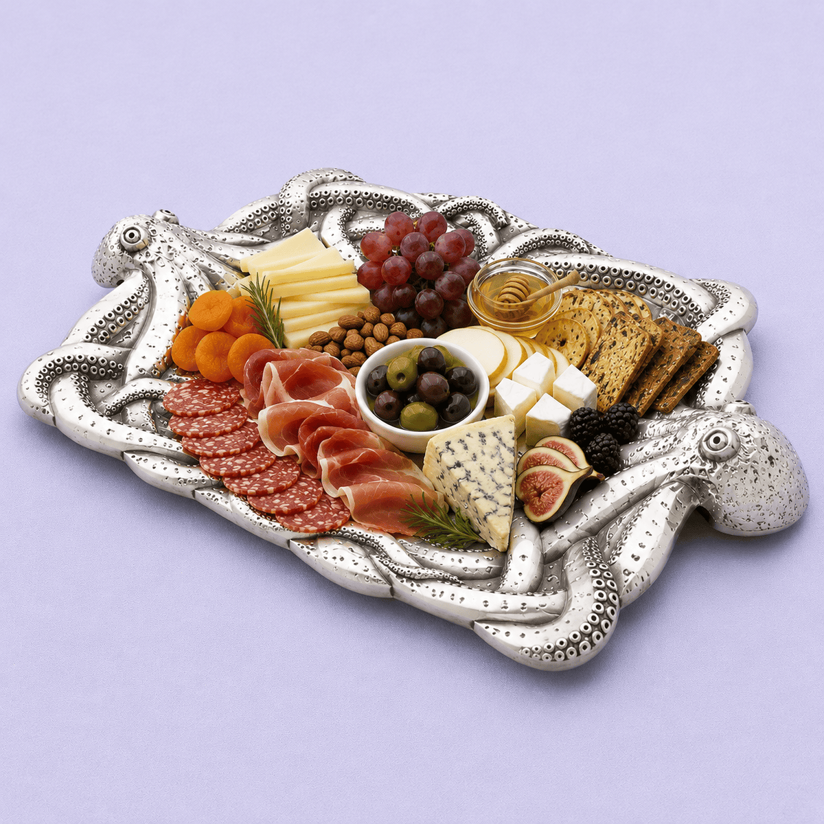 Arthur Court Sea and Shore Octopus Centerpiece Tray