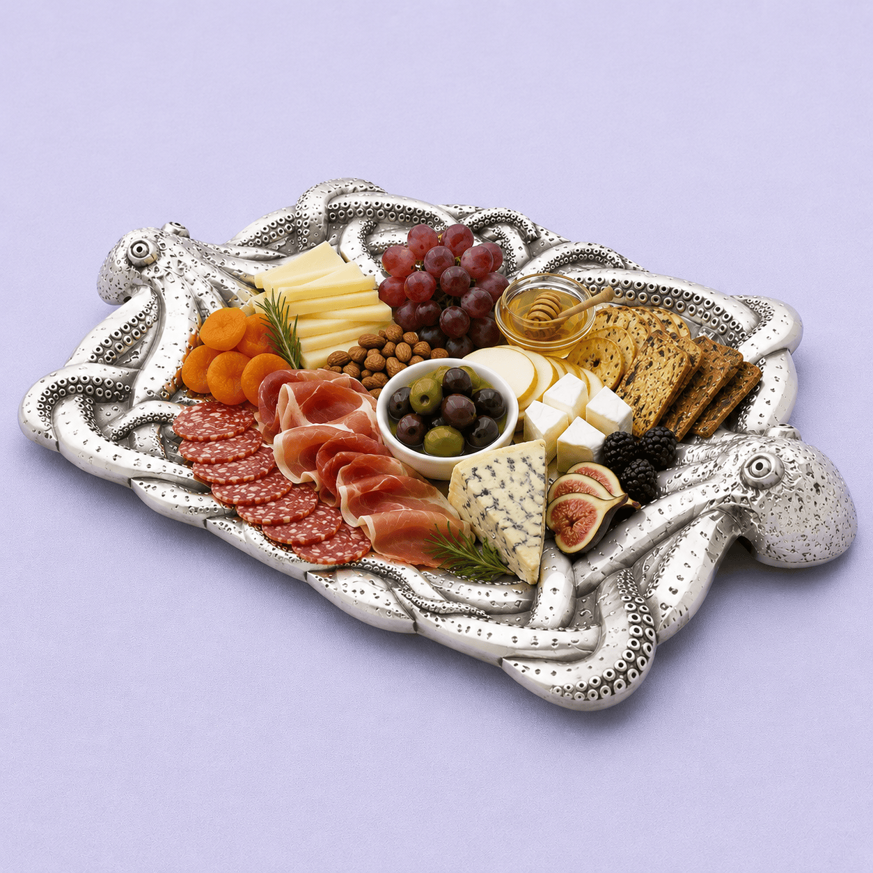 Arthur Court Sea and Shore Octopus Centerpiece Tray