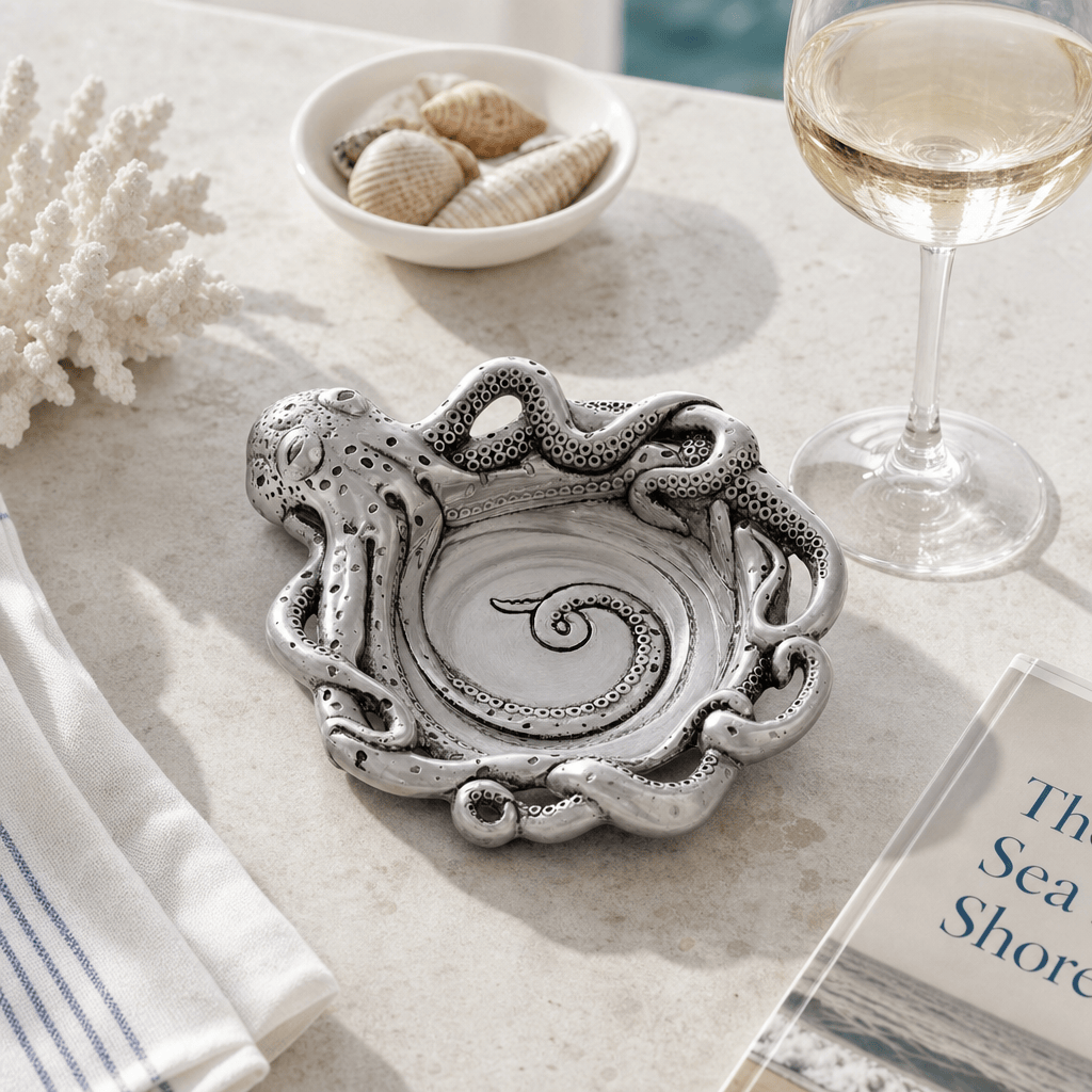 Arthur Court Sea and Shore Octopus Wine Coaster