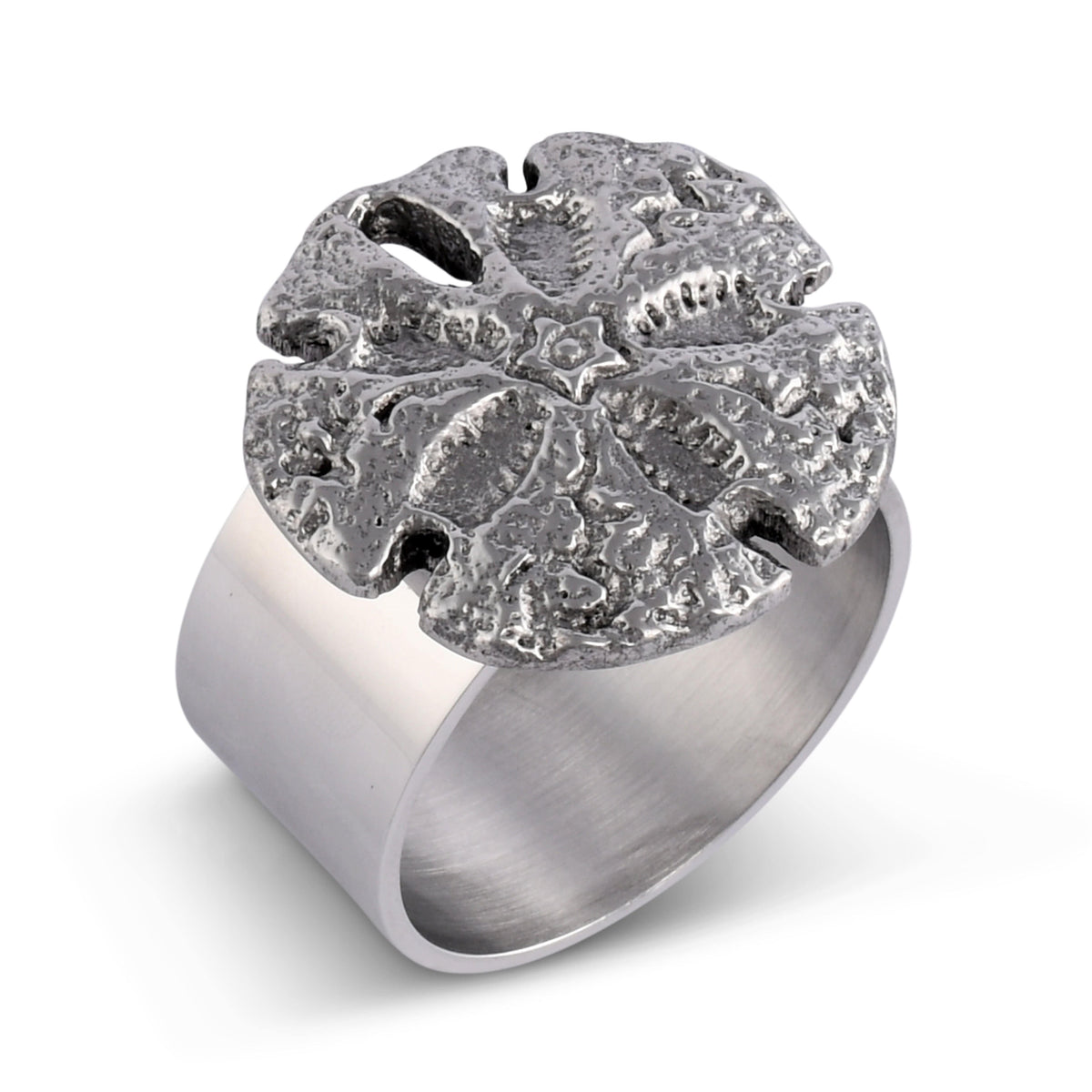 Arthur Court Sea and Shore Sand Dollar Napkin Rings - set of 4