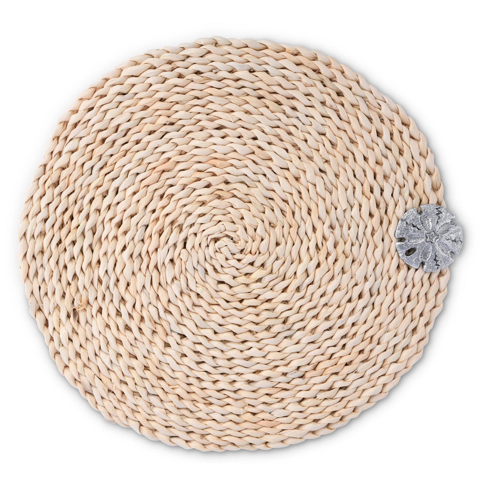Arthur Court Sea and Shore Sand Dollar Twisted Seagrass Placemats - set of 4