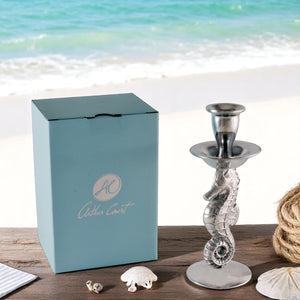 Arthur Court Sea and Shore Sea Horse Candle Holder