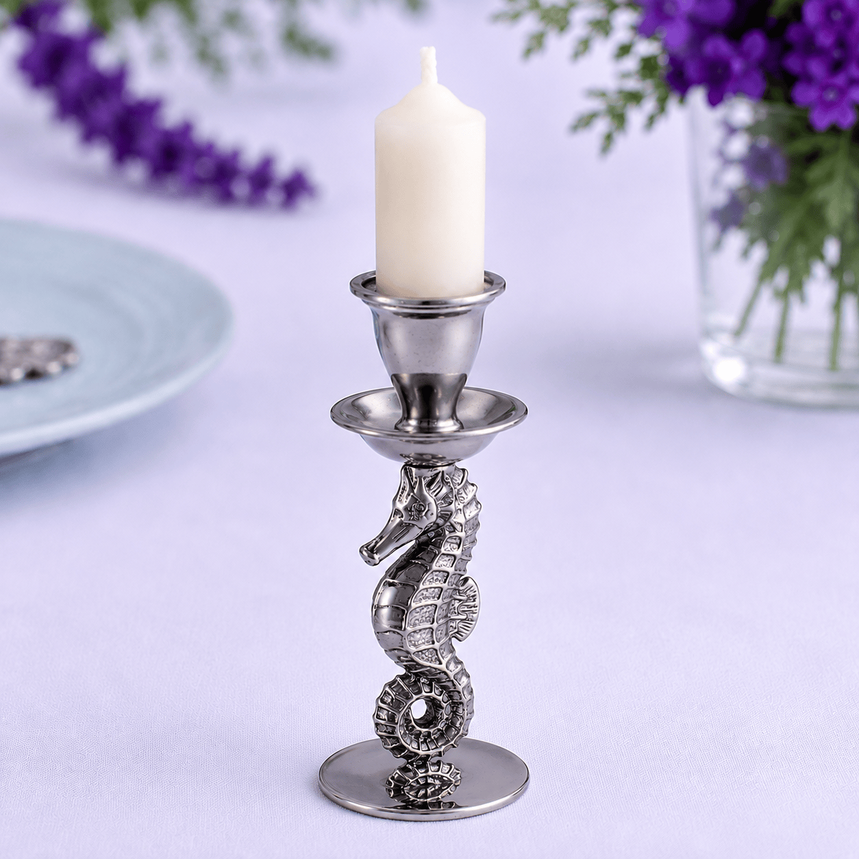 Arthur Court Sea and Shore Sea Horse Candle Holder