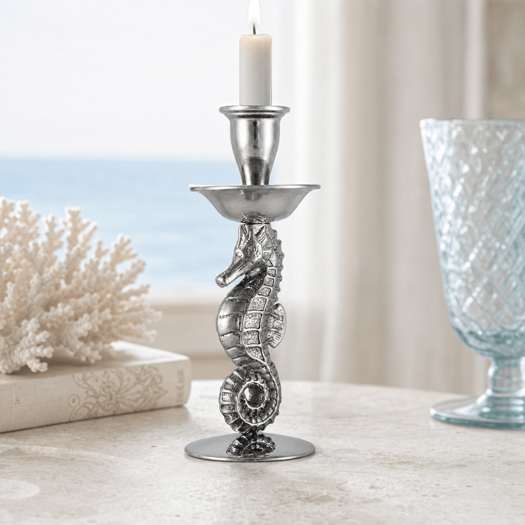 Arthur Court Sea and Shore Sea Horse Candle Holder
