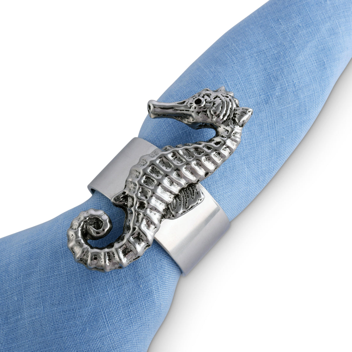 Arthur Court Sea and Shore Sea Horse Napkin Rings - set of 4