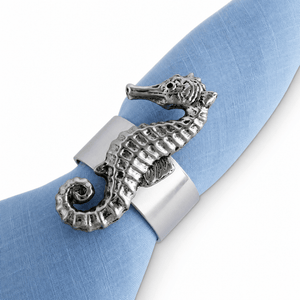 Arthur Court Sea and Shore Sea Horse Napkin Rings - set of 4