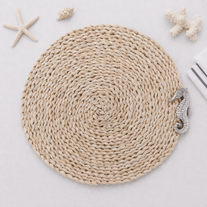 Arthur Court Sea and Shore Sea Horse Twisted Seagrass Placemats - set of 4