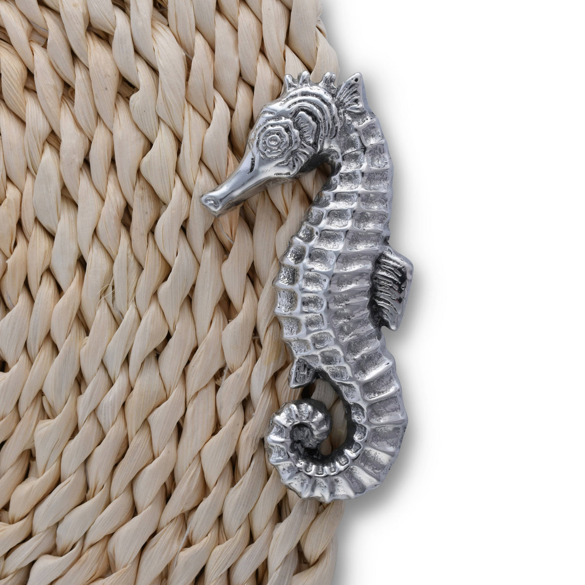 Arthur Court Sea and Shore Sea Horse Twisted Seagrass Placemats - set of 4
