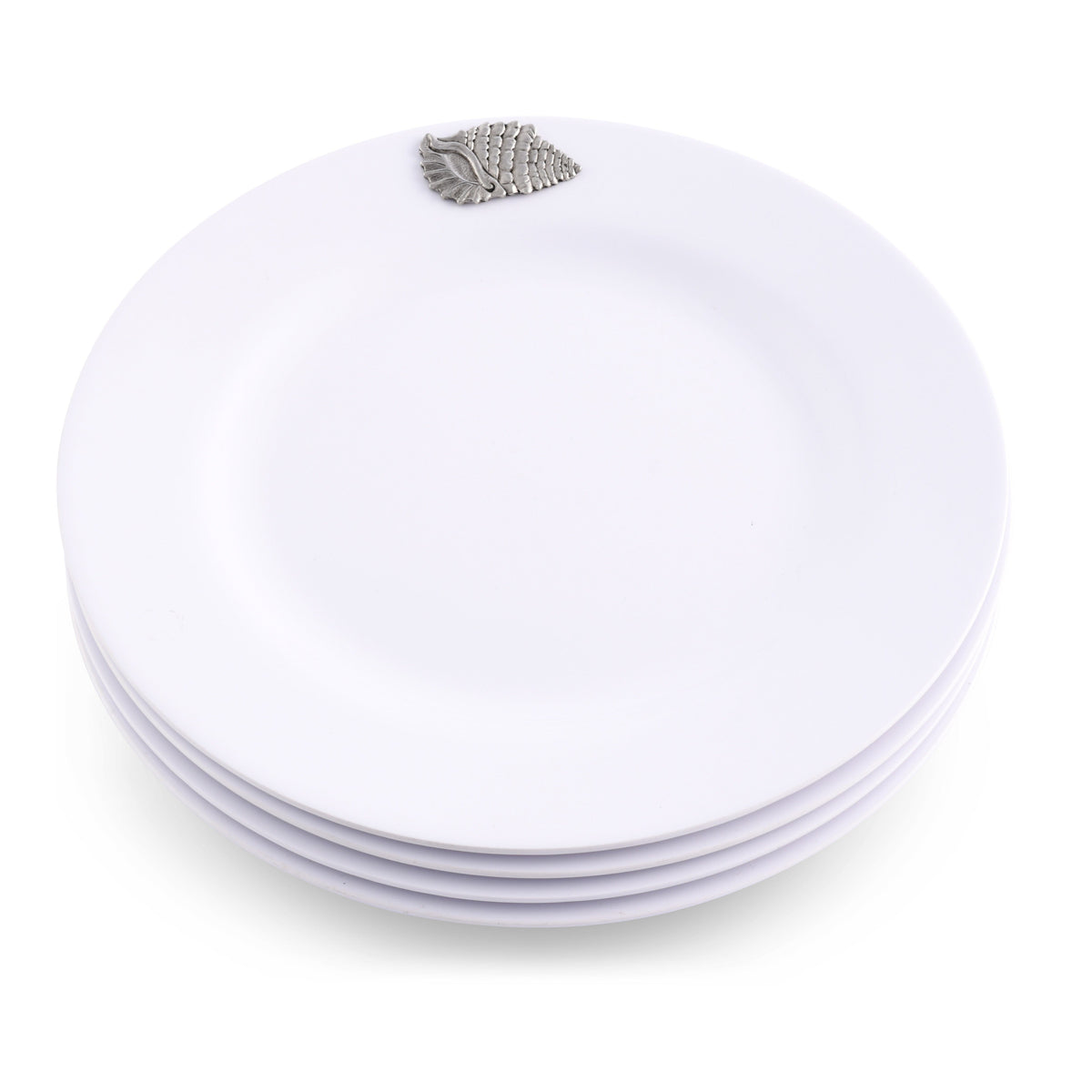 Arthur Court Sea and Shore Sea Shell Melamine Lunch Plates - Set of 4