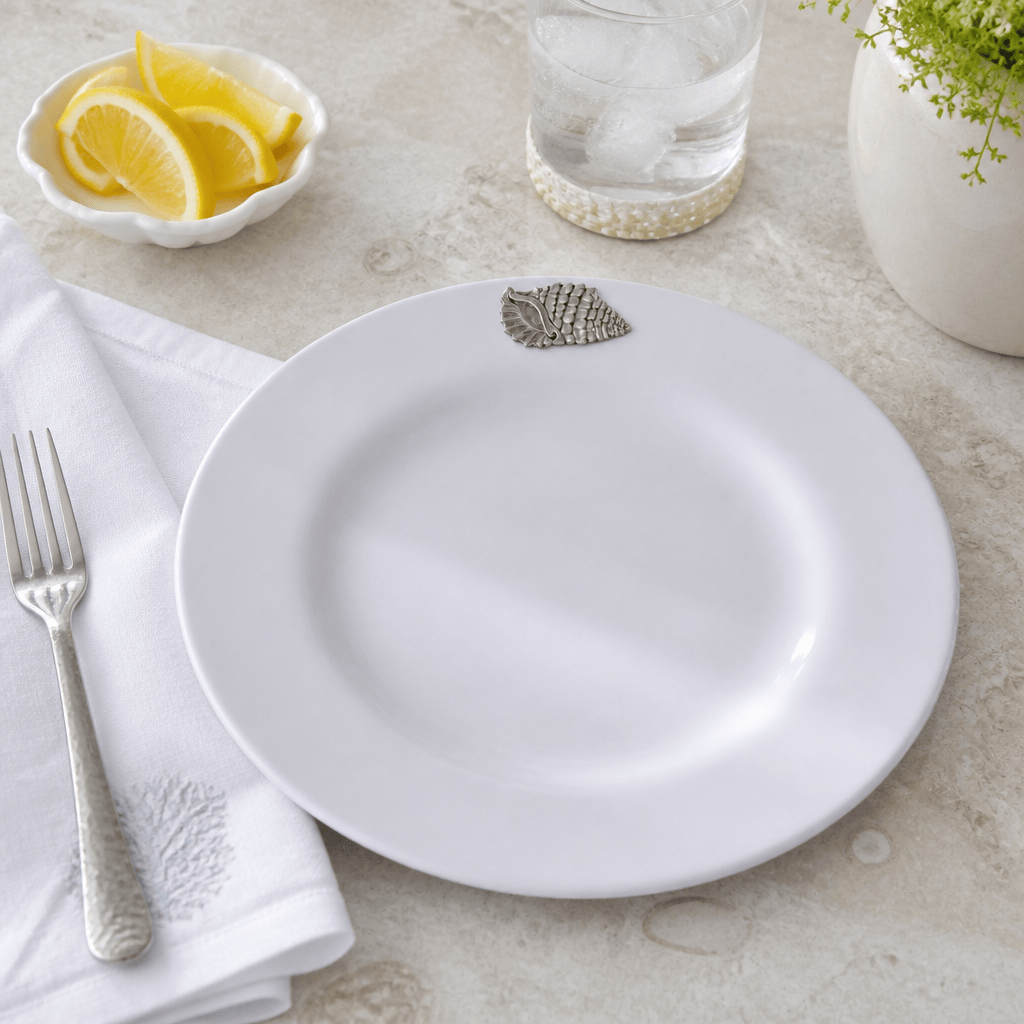 Arthur Court Sea and Shore Sea Shell Melamine Lunch Plates - Set of 4