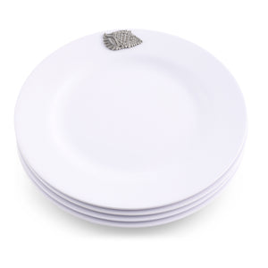 Arthur Court Sea and Shore Sea Shell Melamine Lunch Plates - Set of 4