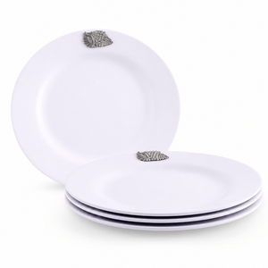 Arthur Court Sea and Shore Sea Shell Melamine Lunch Plates - Set of 4