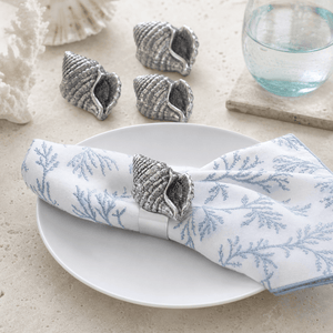 Arthur Court Sea and Shore Sea Shell Napkin Rings - set of 4