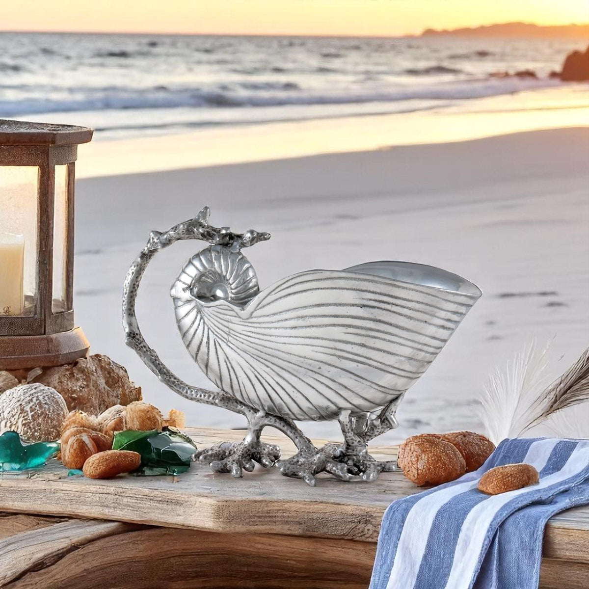 Arthur Court Sea and Shore Sea Shell Sauce Bowl