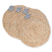 Arthur Court Sea and Shore Sea Shell Twisted Seagrass Placemats - set of 4