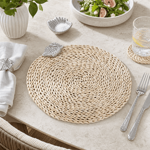 Arthur Court Sea and Shore Sea Shell Twisted Seagrass Placemats - set of 4