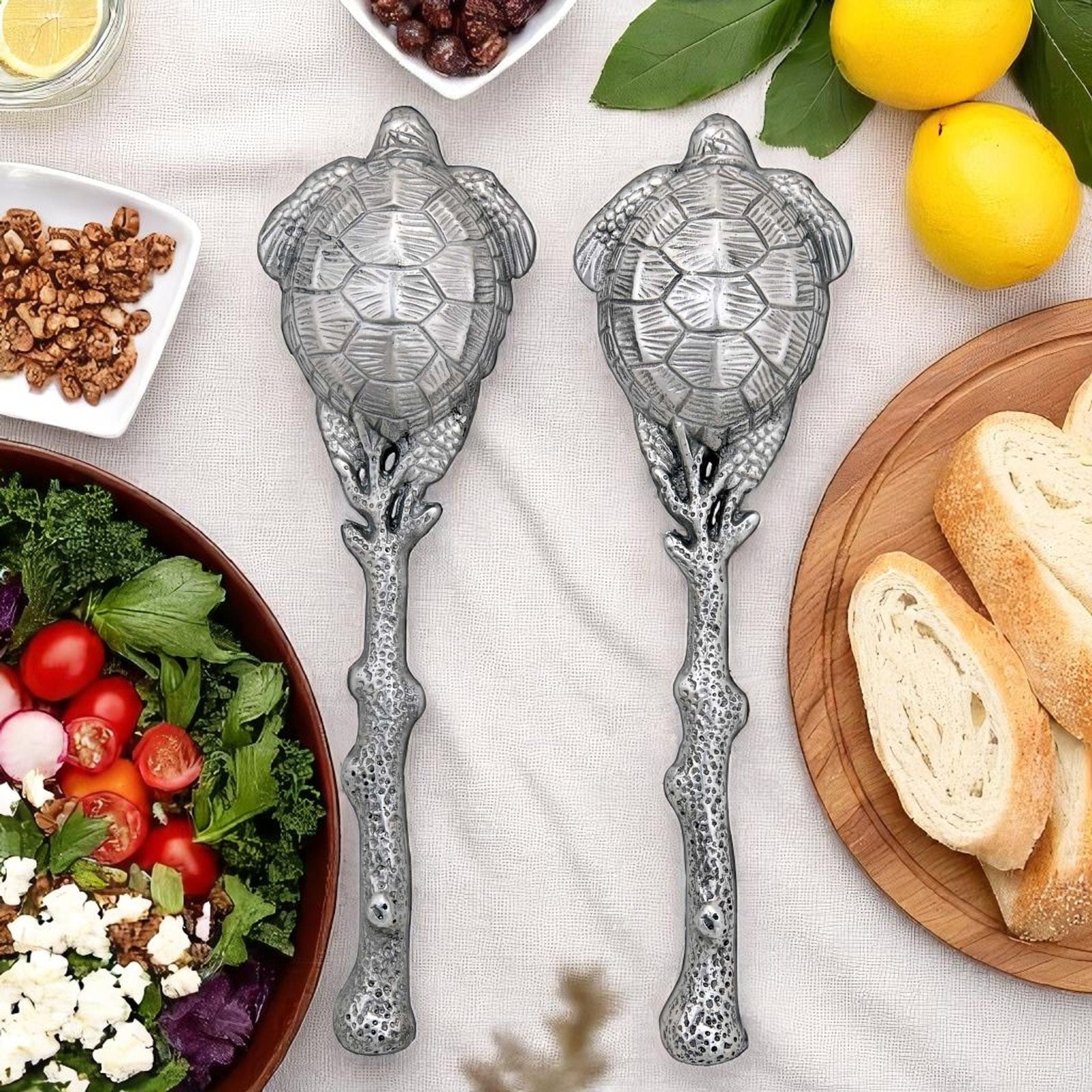 Arthur Court Sea and Shore Sea Turtle Salad Servers