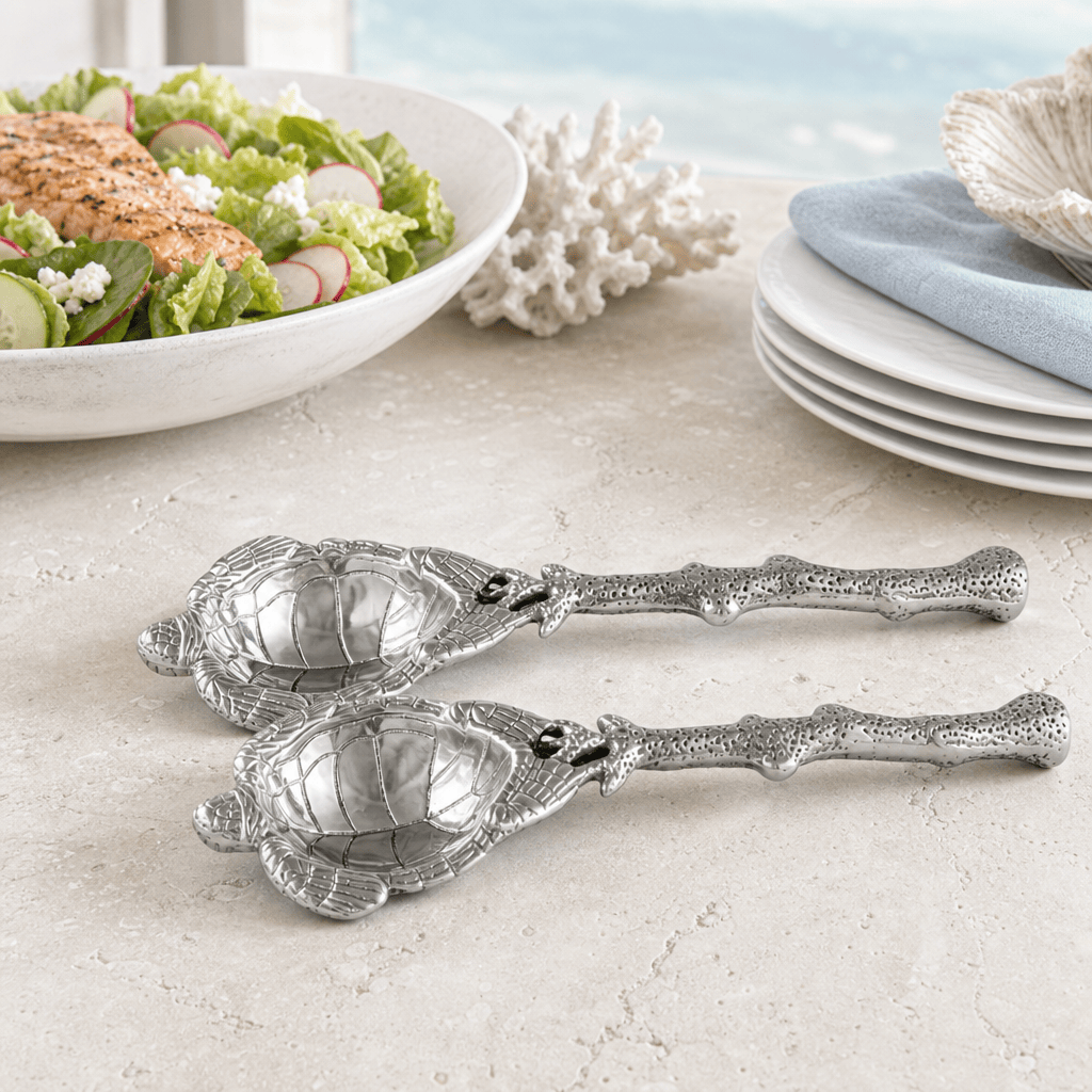 Arthur Court Sea and Shore Sea Turtle Salad Servers
