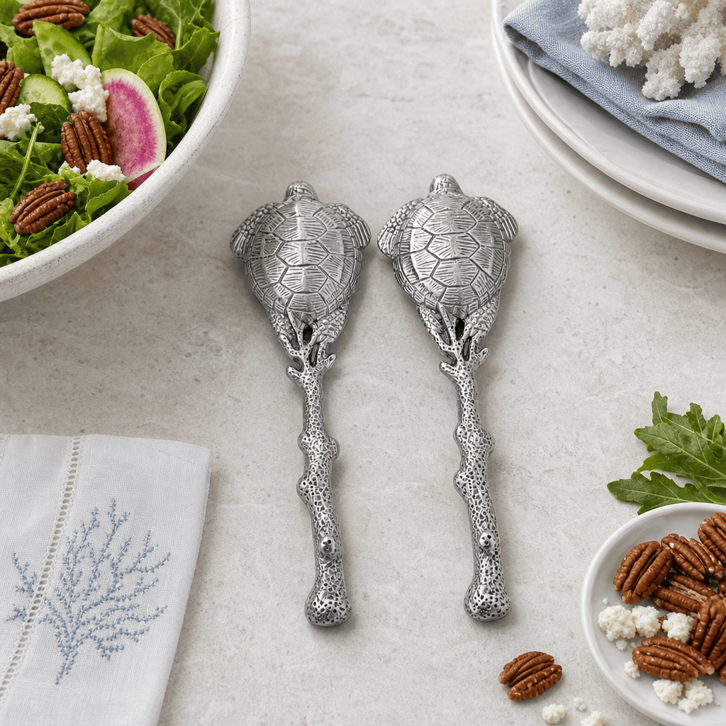 Arthur Court Sea and Shore Sea Turtle Salad Servers