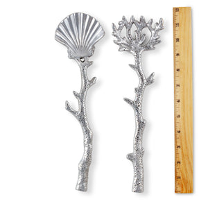 Arthur Court Sea and Shore Shell and Sea Life Serving Set