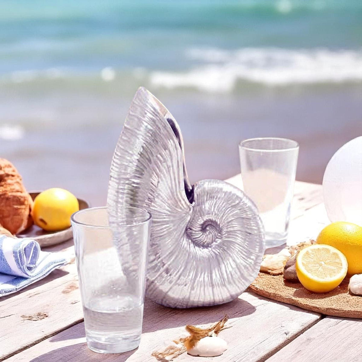 Arthur Court Sea and Shore Shell Pitcher