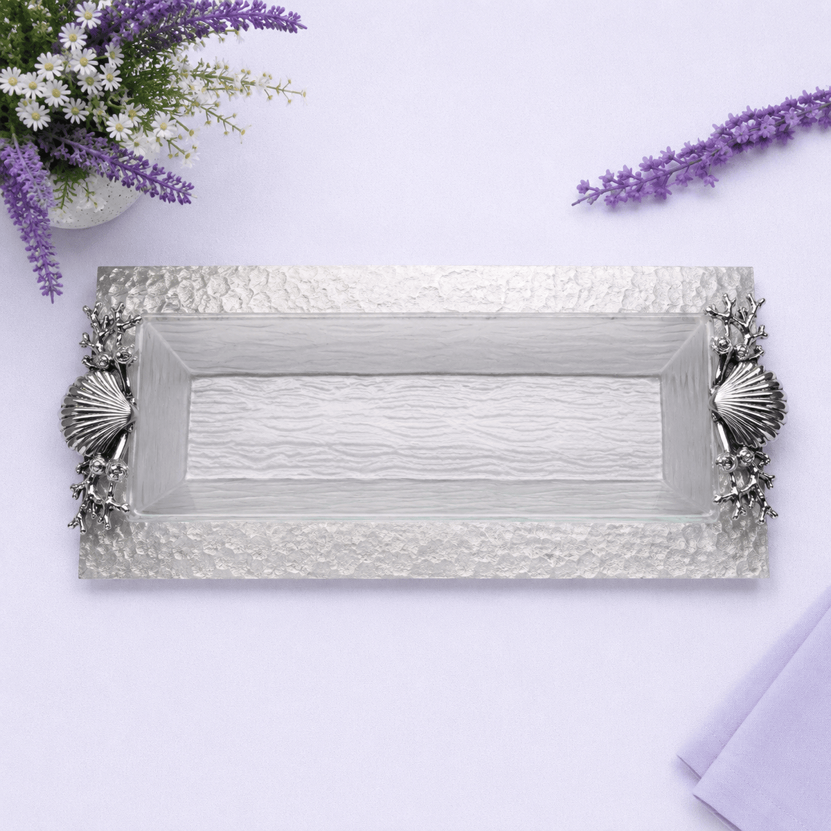 Arthur Court Sea and Shore Shell/Sea Life Oblong Tray
