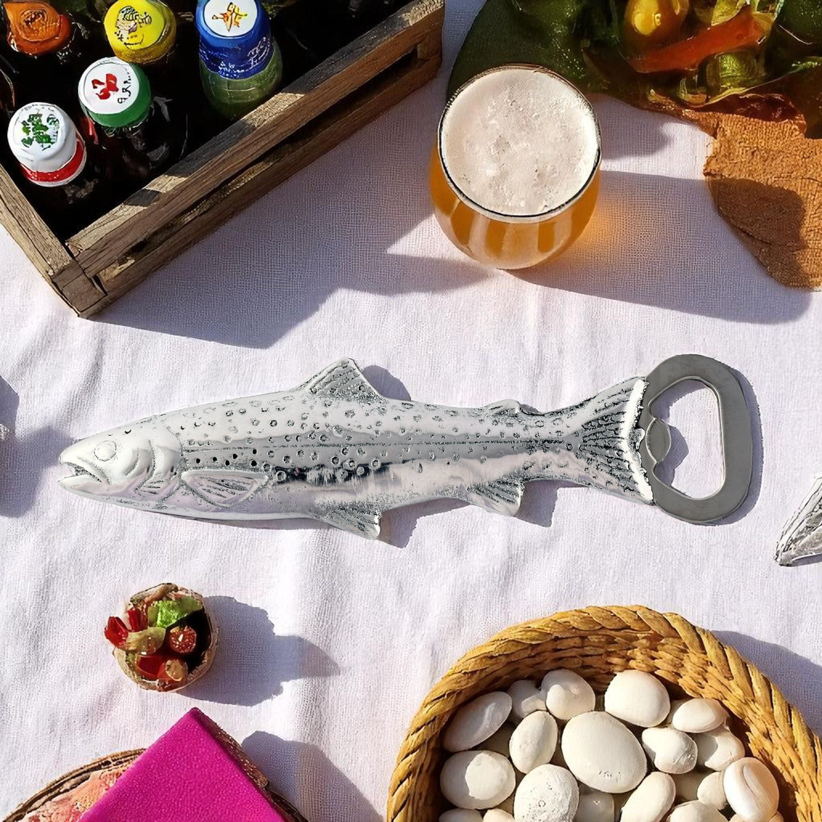 Arthur Court Sea and Shore Trout Bottle Opener
