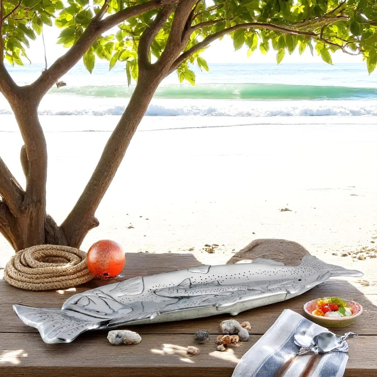 Arthur Court Sea and Shore Trout Oblong Tray