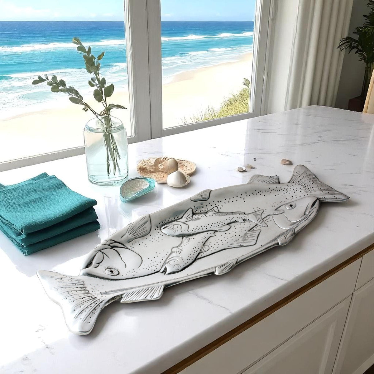 Arthur Court Sea and Shore Trout Oblong Tray