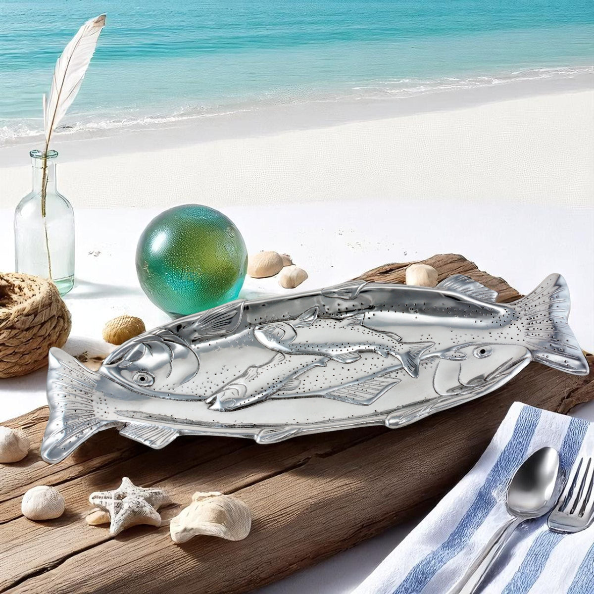 Arthur Court Sea and Shore Trout Oblong Tray