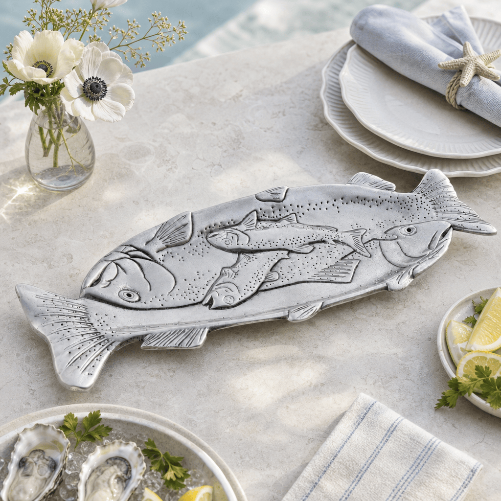 Arthur Court Sea and Shore Trout Oblong Tray