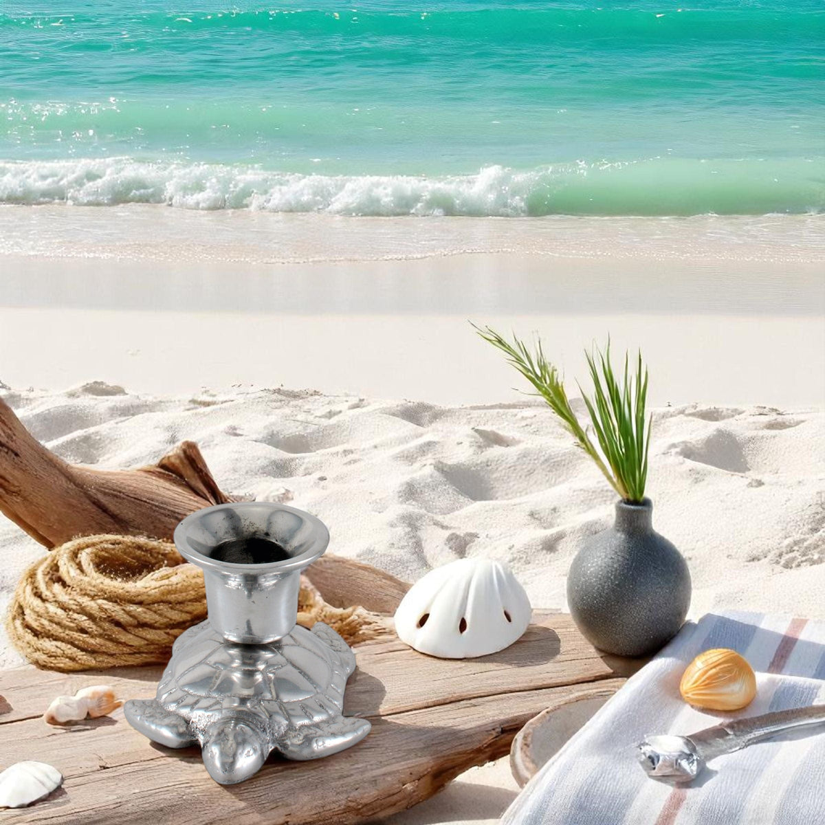 Arthur Court Sea and Shore Turtle candle holders