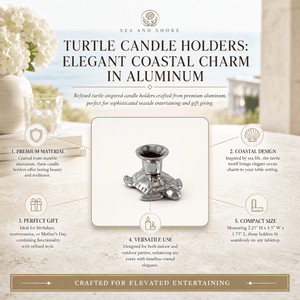 Arthur Court Sea and Shore Turtle candle holders