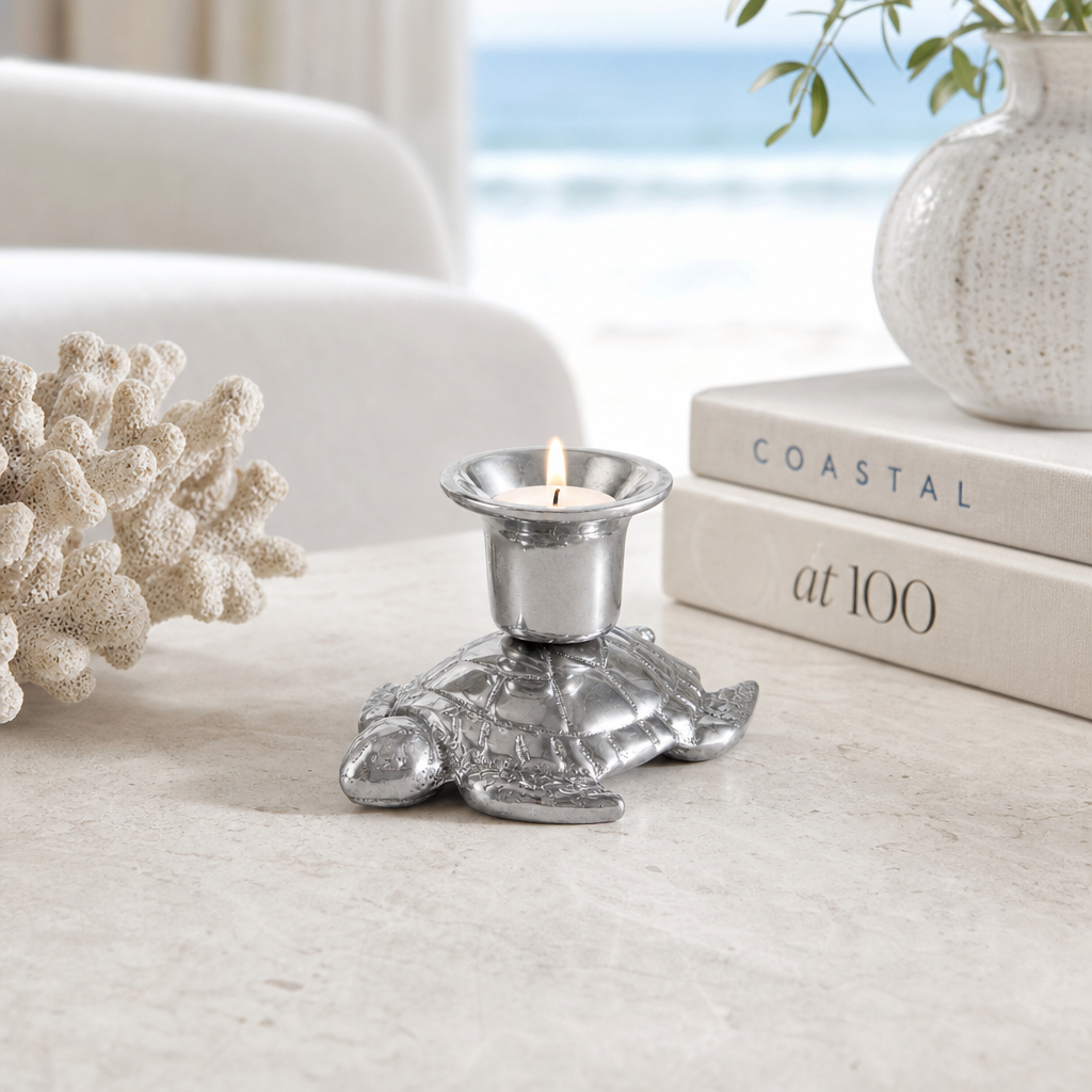 Arthur Court Sea and Shore Turtle candle holders