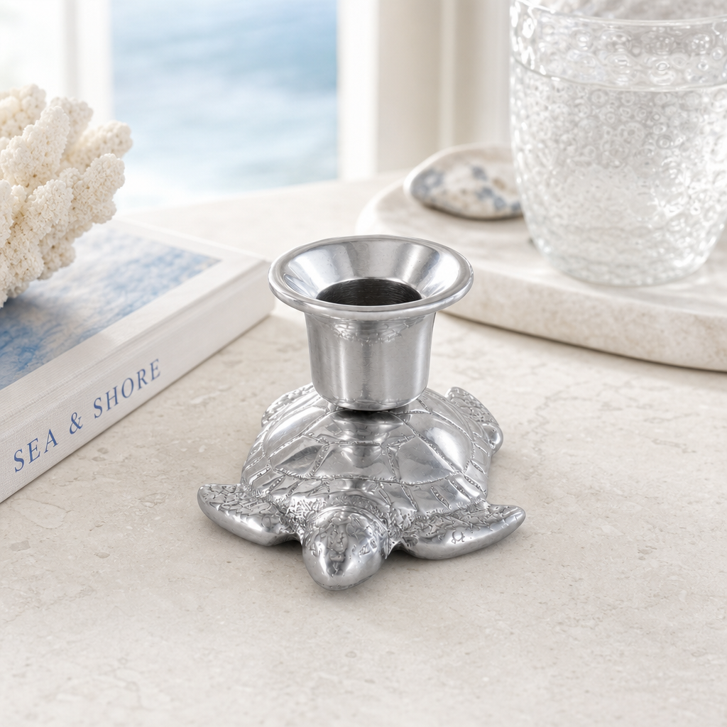 Arthur Court Sea and Shore Turtle candle holders