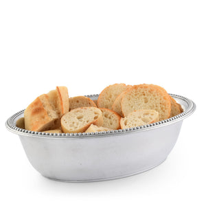 Arthur Court Serving Bowls Beaded Bread Basket