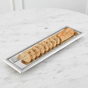 Arthur Court Trays Beaded Oblong Tray