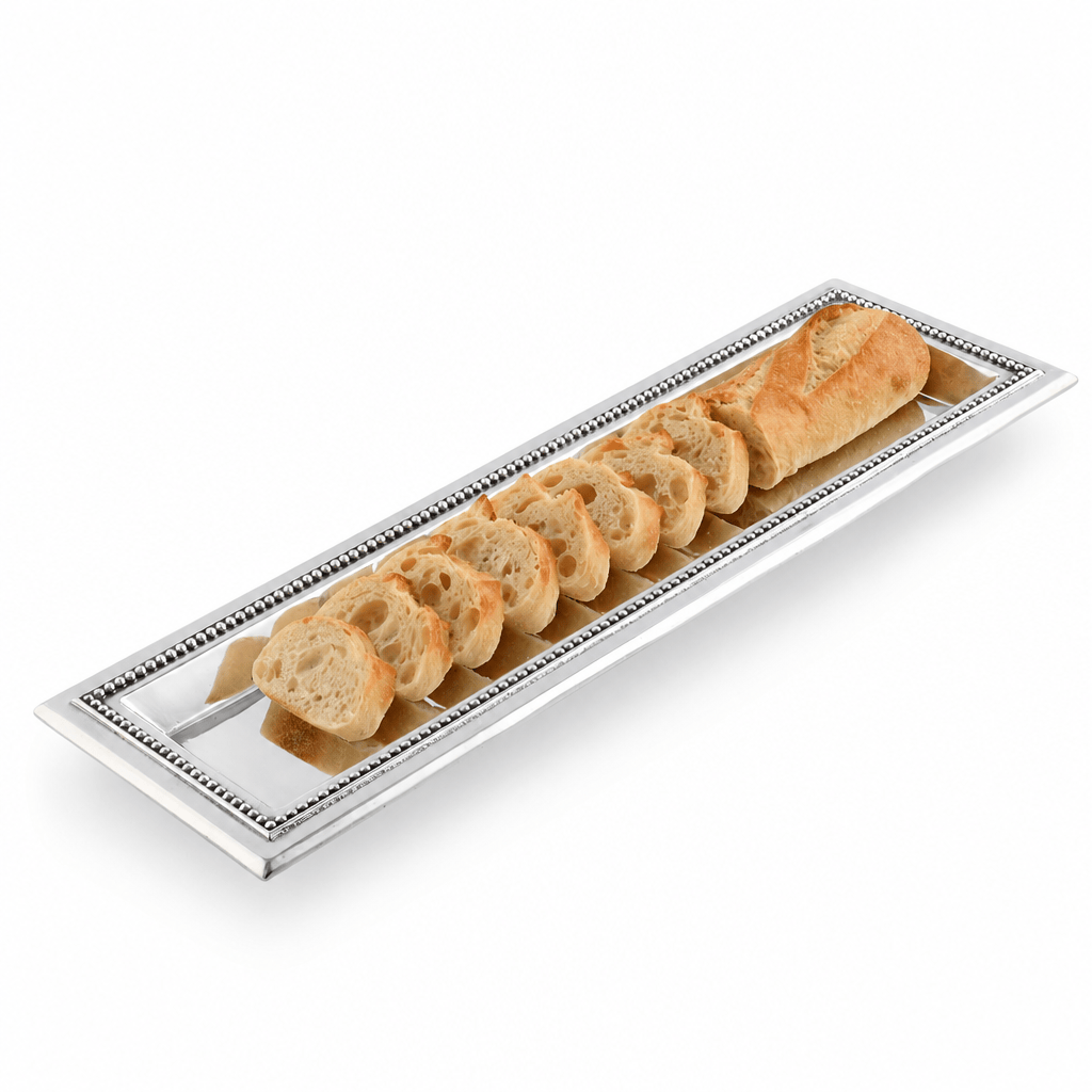 Arthur Court Trays Beaded Oblong Tray
