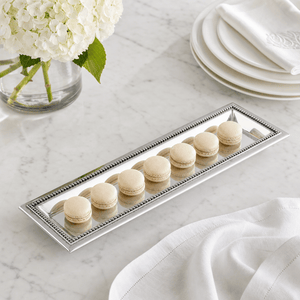 Arthur Court Trays Beaded Oblong Tray